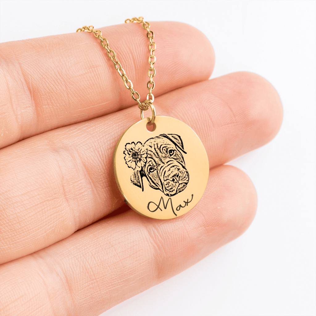 Forever Tail – Personalized Dog Portrait Necklace