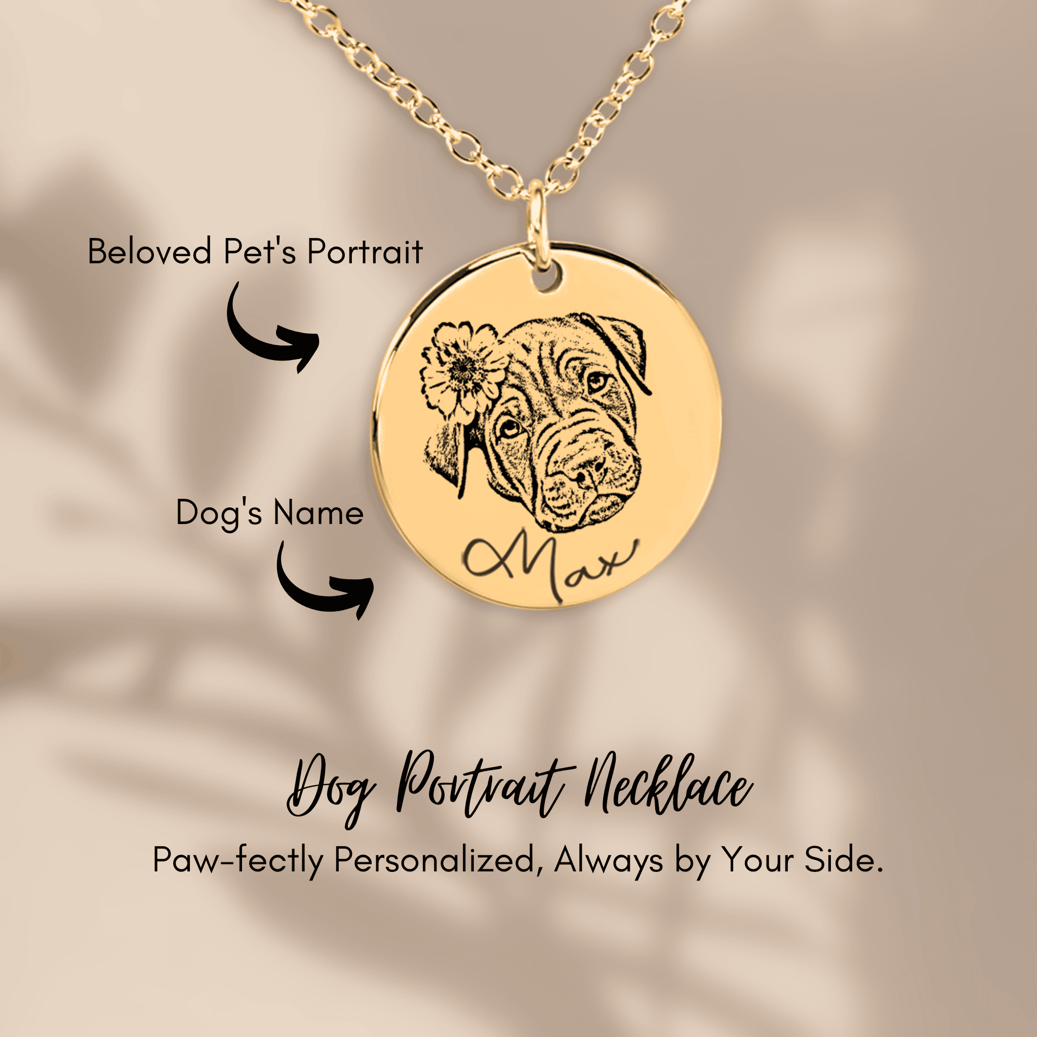 Forever Tail – Personalized Dog Portrait Necklace