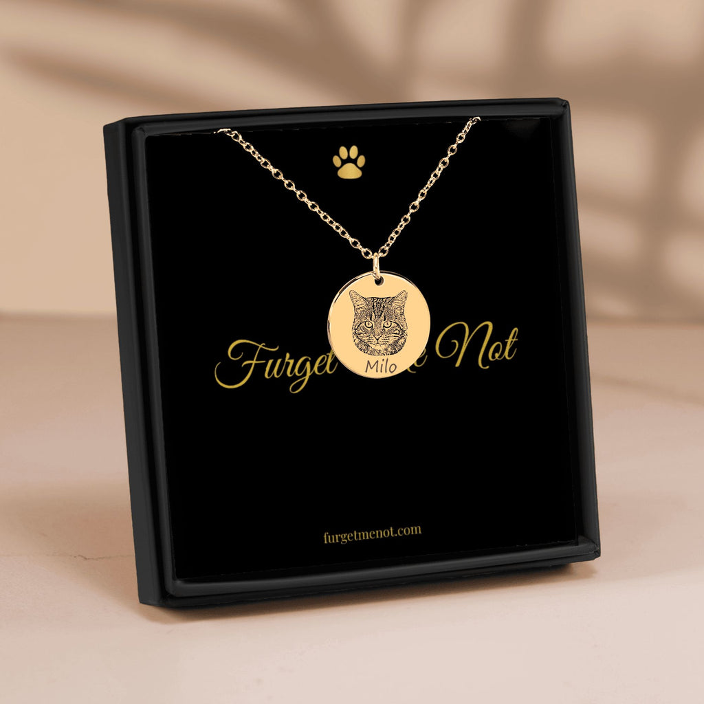 Forever Whisker – Personalized Cat Portrait Necklace
