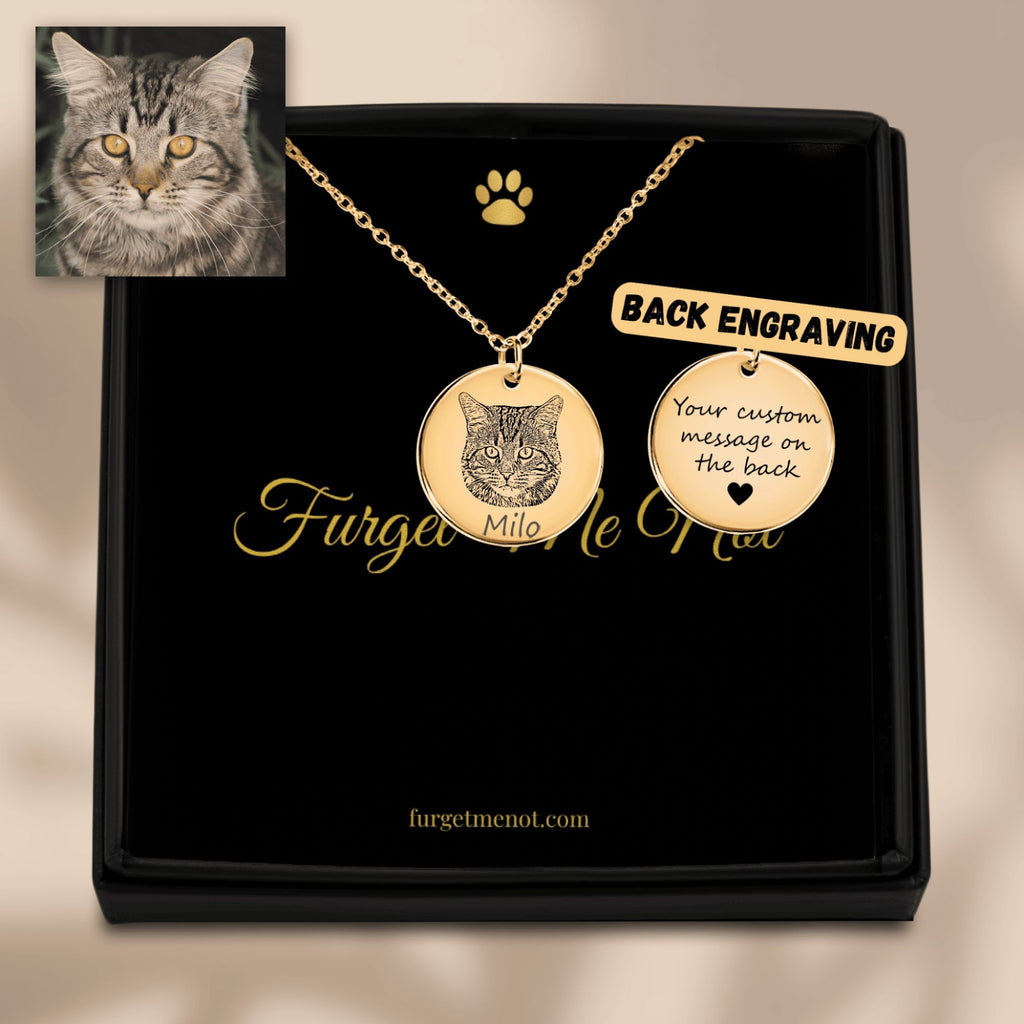 Forever Whisker – Personalized Cat Portrait Necklace